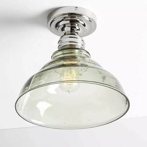 Pottery Barn Classic Flushmount Kit (No Shade Included) - Polished Nickel